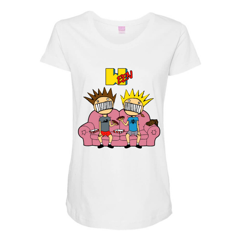 Boogvis And Boog Head Maternity Scoop Neck T-shirt by Jas Jus Art | Artistshot