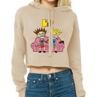 Boogvis And Boog Head Cropped Hoodie | Artistshot