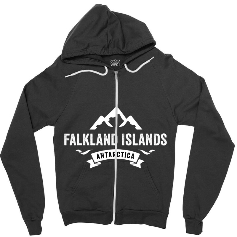 Falkland Islands Antarctica T Shirt Zipper Hoodie by bonne | Artistshot