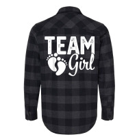 Gender Reveal Team Girl Pink T Shirt Flannel Shirt | Artistshot