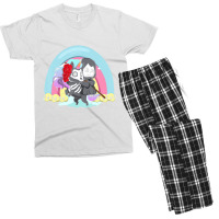 Kawaii Pastel Goth Unicorn And Grim Reaper Creepy Men's T-shirt Pajama Set | Artistshot