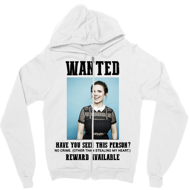 My Favorite People Wanted Hayley Atwell Funny Grap Zipper Hoodie by rouassbielln | Artistshot