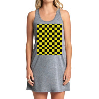 Black And Yellow Checks Tank Dress | Artistshot