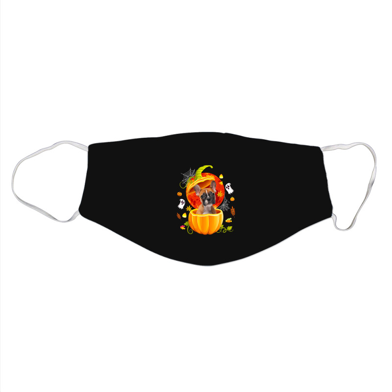 Boston Terrier Witch Pumpkin Halloween Dog Lover F Face Mask | Artistshot