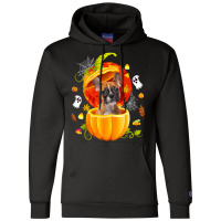 Boston Terrier Witch Pumpkin Halloween Dog Lover F Champion Hoodie | Artistshot