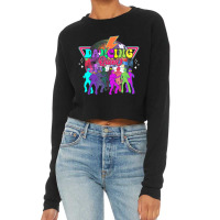 Disco Queen Dance Mom Dancing A Queen Vintage 70s Cropped Sweater | Artistshot