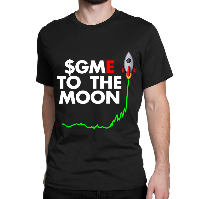 Gamestop Stock $gme To The Moon Classic T-shirt by DanielPatrickGrasseschi | Artistshot