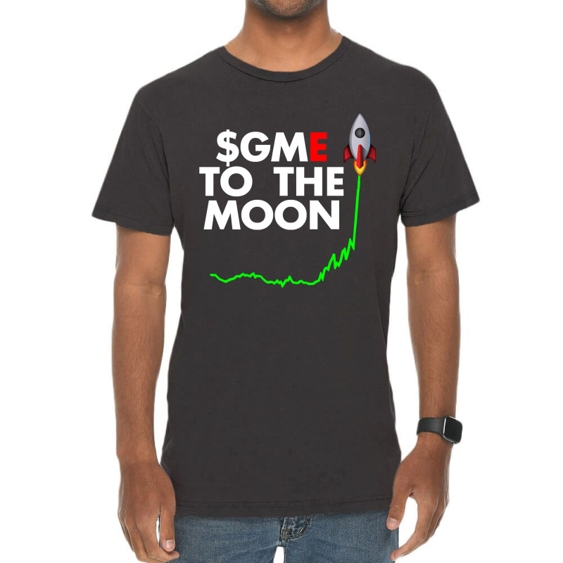 Gamestop Stock $gme To The Moon Vintage T-Shirt by DanielPatrickGrasseschi | Artistshot