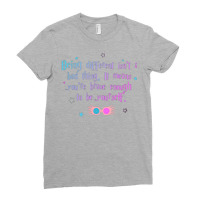 Being Different Is No Bad Thing  54 Ladies Fitted T-shirt | Artistshot