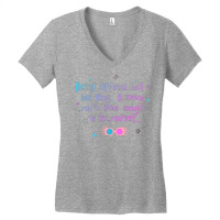 Being Different Is No Bad Thing  54 Women's V-neck T-shirt | Artistshot