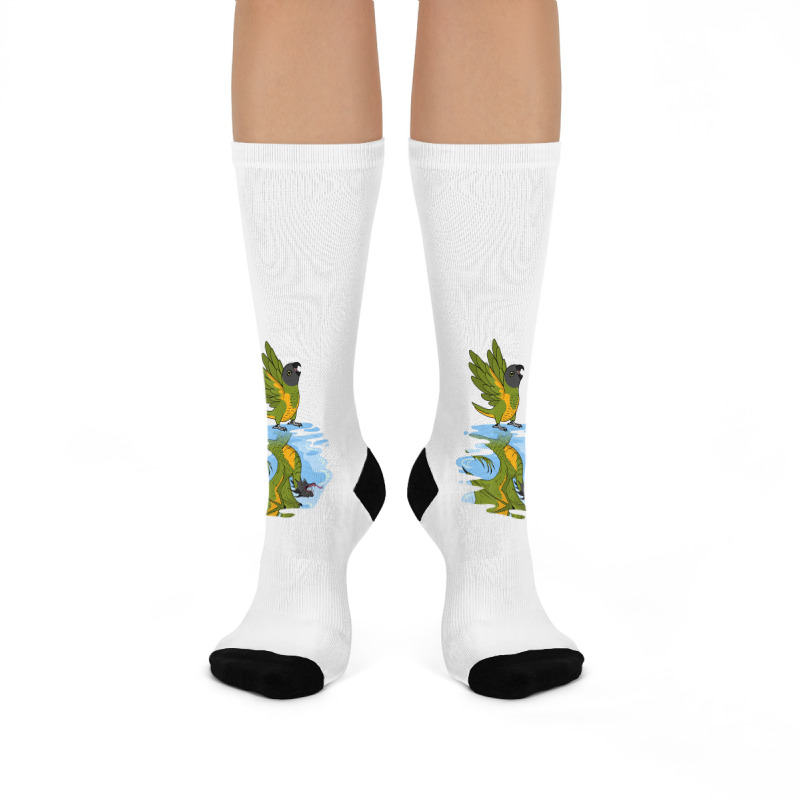 Parrot & Dragon Reflection I Senegal Parrot T Shir Crew Socks | Artistshot