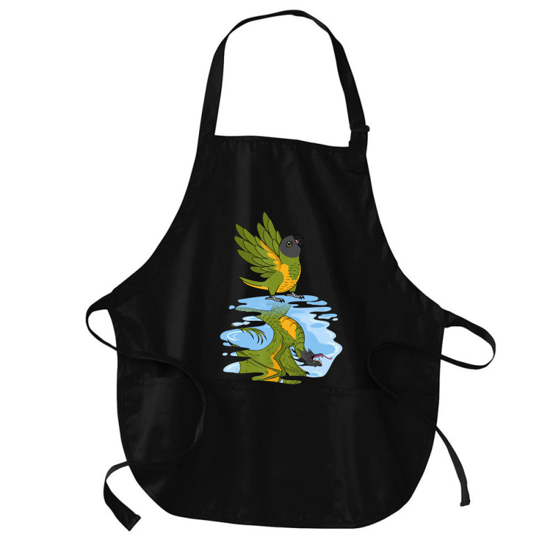 Parrot & Dragon Reflection I Senegal Parrot T Shir Medium-length Apron | Artistshot