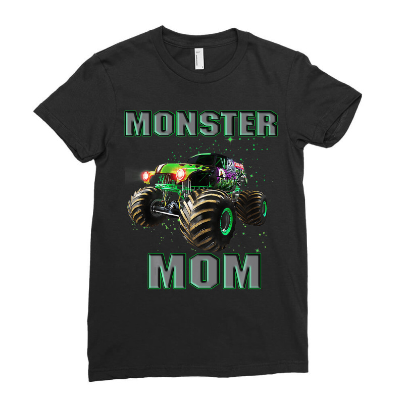 Monster Truck Mom Monster Truck Are My Jam Truck L Ladies Fitted T-Shirt by noletjzbra | Artistshot