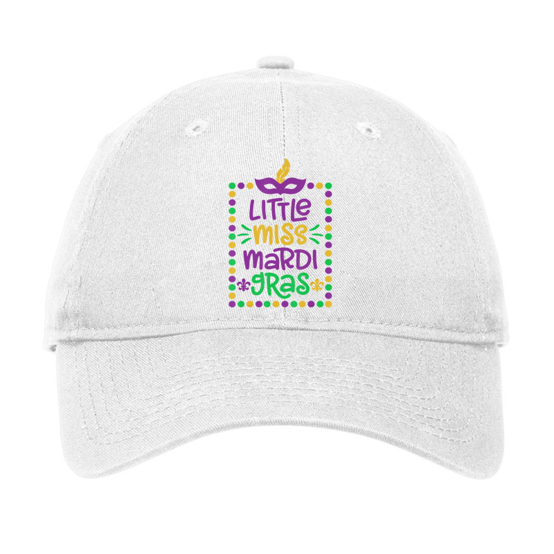 Little Miss Mardi Gras   Cute Girls Mardi Gras Gif Adjustable Cap by krumsiek | Artistshot