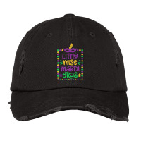 Little Miss Mardi Gras   Cute Girls Mardi Gras Gif Vintage Cap | Artistshot