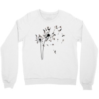 Dog Flower Fly Dandelion Boston Terrier Gifts Dog Crewneck Sweatshirt | Artistshot