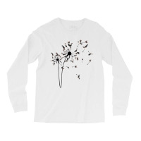 Dog Flower Fly Dandelion Boston Terrier Gifts Dog Long Sleeve Shirts | Artistshot