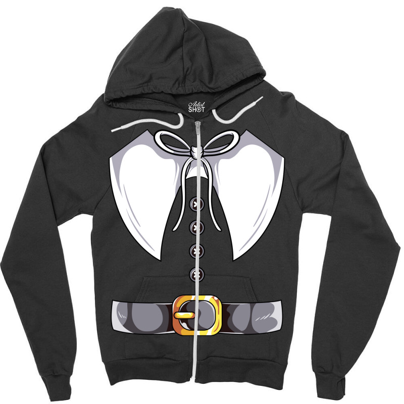 Pilgrim Costume! Thanksgiving Gift Zipper Hoodie | Artistshot