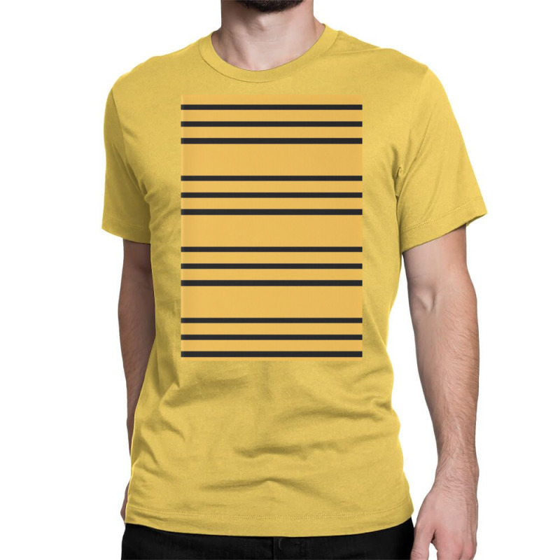 Black And Yellow Stripe Classic T-shirt by cobelldanishr | Artistshot