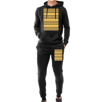 Black And Yellow Stripe Hoodie & Jogger Set | Artistshot