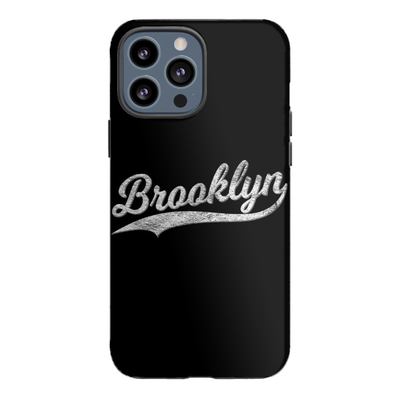 Brooklyn New York Retro Vintage Sports Script Curs Iphone 13 Pro Max Case | Artistshot