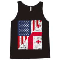 Half Usa Flag Half Georgia Flag   American Georgia Tank Top | Artistshot