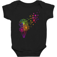 Dandelion Paw Print T Shirt Baby Bodysuit | Artistshot