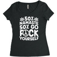 Yoga Namaste Ashtanga Om Yogi Zen Mantra Pilates Women's Triblend Scoop T-shirt | Artistshot