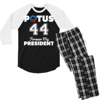 Potus 44 Forever My President Men's 3/4 Sleeve Pajama Set | Artistshot