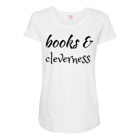 Books And Cleverness 1 Maternity Scoop Neck T-shirt | Artistshot