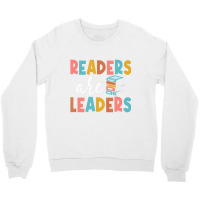 Readers Are Leaders Boho Leopard Book Lover Back T Crewneck Sweatshirt | Artistshot