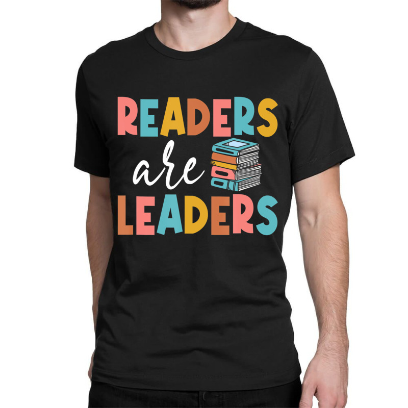 Readers Are Leaders Boho Leopard Book Lover Back T Classic T-shirt by bettincam | Artistshot