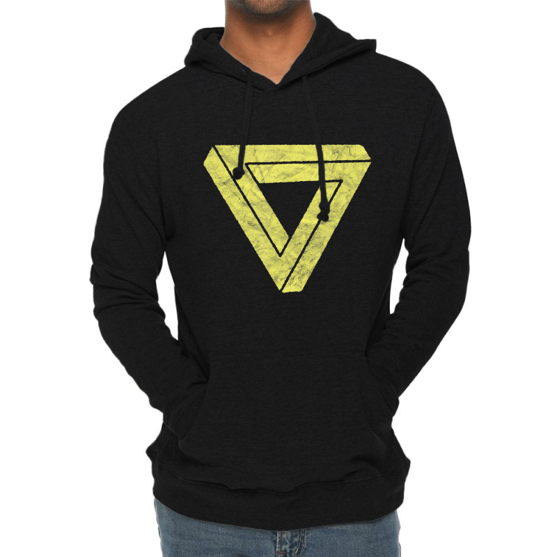 Impossible Geometry Futuristic Distressed Multi Tr Lightweight Hoodie by ewubea | Artistshot