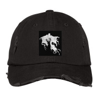 Black Floating Soul Wizard Reindeer Magic Silhouet Vintage Cap | Artistshot