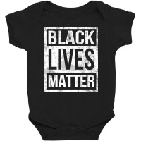 Black Lives Matter White Grunge Baby Bodysuit | Artistshot