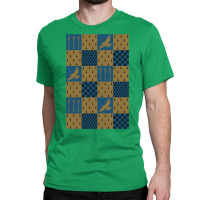 Blue And Yellow Bird Pattern Classic T-shirt | Artistshot