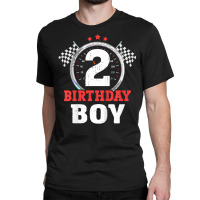 Kids Birthday Boy 2 Two Race Car 2nd Birthday Raci Classic T-shirt | Artistshot