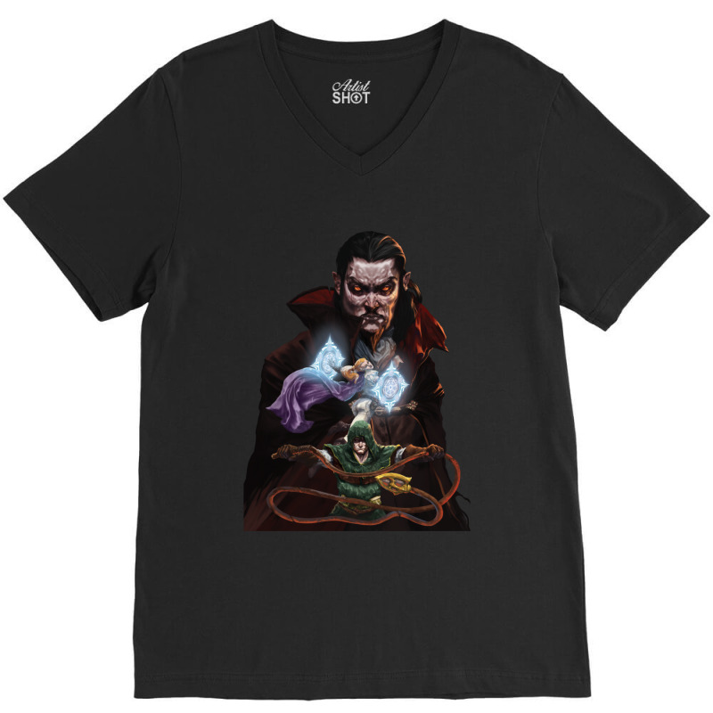 Vampire Survivors Official Game Art V-Neck Tee by CurtisDaleCochran | Artistshot