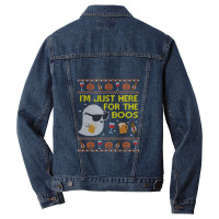 Funny Here For The Boos Sweatshirt Ugly Halloween  Men Denim Jacket | Artistshot