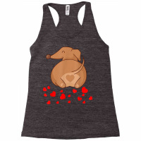 Dachshund Weenie Dog Lover Valentines Day Gift For Women T Shirt Racerback Tank | Artistshot