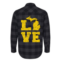 Michigan Love Mi Vintage Sweatshirt Flannel Shirt | Artistshot