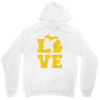 Michigan Love Mi Vintage Sweatshirt Unisex Hoodie | Artistshot