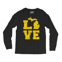 Michigan Love Mi Vintage Sweatshirt Long Sleeve Shirts | Artistshot