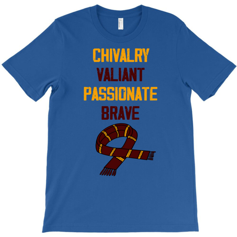 Chivalry Valiant Passionate Brave Scarf 1 50 T-Shirt by clemontaingm | Artistshot