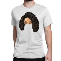 Afro Messy Bun Light Skin Natural Hair Classic T-shirt | Artistshot