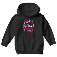 Jesus In Her Heart Softball Hand Funny Pitcher For Youth Hoodie | Artistshot