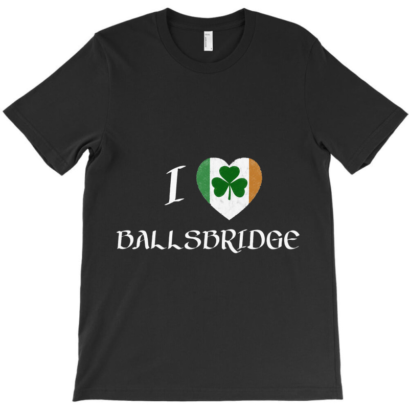 I Love Ballsbridge Ireland Flag Heart Shamrock T-shirt | Artistshot