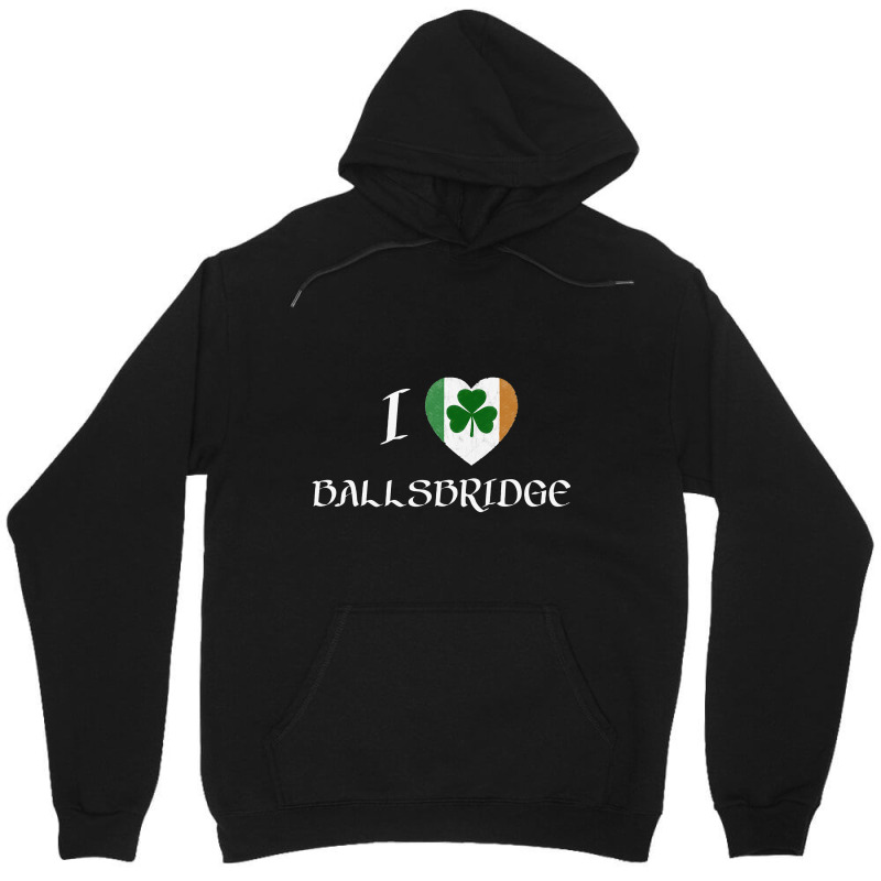 I Love Ballsbridge Ireland Flag Heart Shamrock Unisex Hoodie | Artistshot