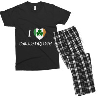 I Love Ballsbridge Ireland Flag Heart Shamrock Men's T-shirt Pajama Set | Artistshot