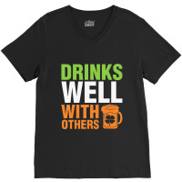 Irish Beer Drink Shamrock Happy Saint Patrick V-neck Tee | Artistshot